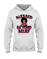 Blessed Beyond Belief Afro Lola Purple Hooded Sweatshirt tile