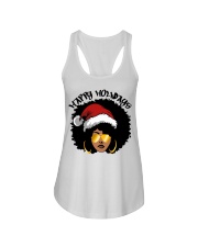 Happy Holiday Afro Black Girl Christmas Ladies Flowy Tank tile