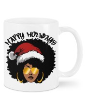 Happy Holiday Afro Black Girl Christmas Mugs tile