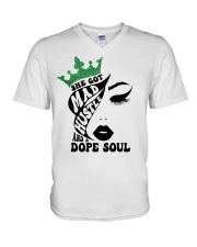Green V-Neck T-Shirt tile