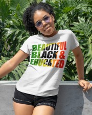 Beautiful Black and Educated Classic T-Shirt apparel-classic-tshirt-lifestyle-front-232