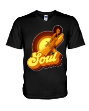 Soul Music Vintage Design V-Neck T-Shirt tile