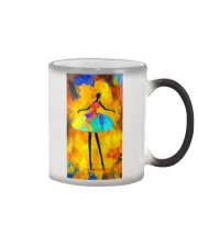 Colorful African Girls Ballerina Dancing 1 Color Changing Mug tile