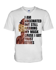I am vaccinated V-Neck T-Shirt tile