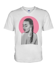 Love my hair V-Neck T-Shirt tile
