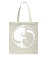 Yin and Yang Cat Tote Bag tile