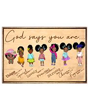 God say kids 24x16 Poster front