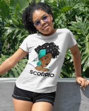 Black girl Zodiac Sign Scorpio Classic T-Shirt apparel-classic-tshirt-lifestyle-front-232