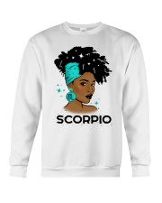 Black girl Zodiac Sign Scorpio Crewneck Sweatshirt tile