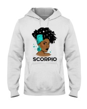 Black girl Zodiac Sign Scorpio Hooded Sweatshirt tile