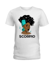Black girl Zodiac Sign Scorpio Ladies T-Shirt tile