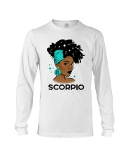 Black girl Zodiac Sign Scorpio Long Sleeve Tee tile