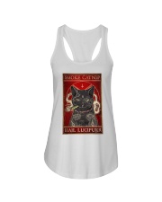 Retro Black Cats Smoke catnip Ladies Flowy Tank tile
