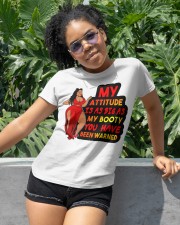 My attitude is as big as my booty you have been warned Classic T-Shirt apparel-classic-tshirt-lifestyle-front-232