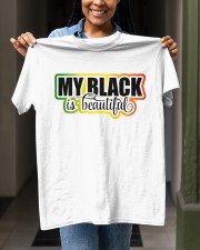 My black is beautiful Classic T-Shirt apparel-classic-tshirt-lifestyle-front-129