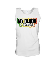 My black is beautiful Unisex Tank tile