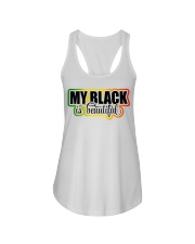 My black is beautiful Ladies Flowy Tank tile