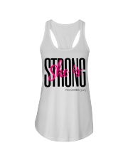 She Is Strong Ladies Flowy Tank tile