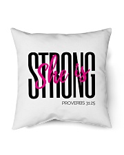 She Is Strong Indoor Pillow tile