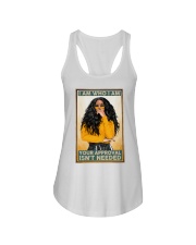 Black Queen I am who I am Ladies Flowy Tank tile