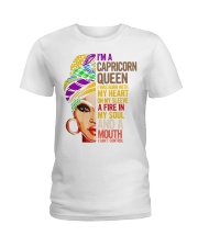 Capricorn Black Queen Ladies T-Shirt tile
