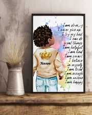 Personalized Gift For Boy - Black Kids 11x17 Poster lifestyle-poster-3