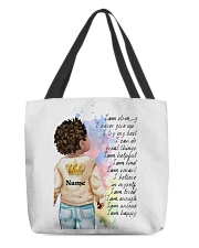 Personalized Gift For Boy - Black Kids All-Over Tote tile