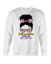Just a mama raising her rugrats Crewneck Sweatshirt tile