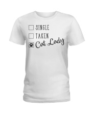 Cat Lady status Ladies T-Shirt tile