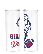 Giants Diva Glitter Tumbler tile