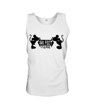 Six feet please Unisex Tank tile
