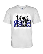 Titans in blue V-Neck T-Shirt tile