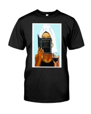 Black woman with inspirational quote - Black Art Classic T-Shirt tile