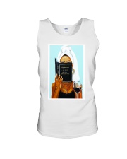 Black woman with inspirational quote - Black Art Unisex Tank tile