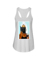 Black woman with inspirational quote - Black Art Ladies Flowy Tank tile