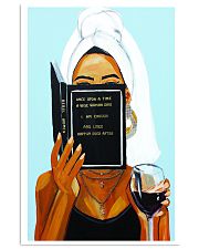 Black woman with inspirational quote - Black Art Vertical Poster tile