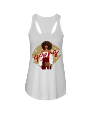 49ers girl Ladies Flowy Tank tile