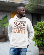 I love being Black Hooded Sweatshirt apparel-hooded-sweatshirt-lifestyle-front-18