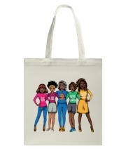 Afro sistas Black History Month Tote Bag tile