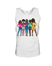 Afro sistas Black History Month Unisex Tank tile