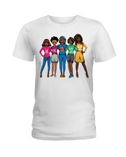 Afro sistas Black History Month Ladies T-Shirt tile