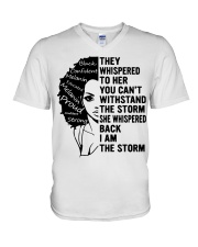 I Am The Storm V-Neck T-Shirt tile