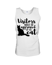 Visitors must be approved by the Cat Unisex Tank tile