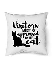 Visitors must be approved by the Cat Indoor Pillow tile