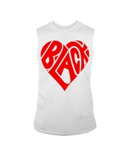 BLACK Heart Valentines Day Sleeveless Tee tile