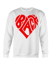BLACK Heart Valentines Day Crewneck Sweatshirt tile