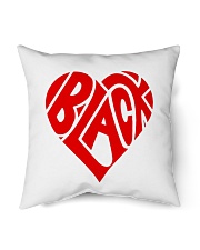 BLACK Heart Valentines Day Indoor Pillow tile
