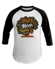 Black Mom 2 Baseball Tee tile