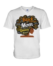 Black Mom 2 V-Neck T-Shirt tile