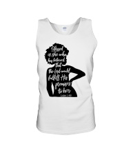 Blessed is she Unisex Tank tile
